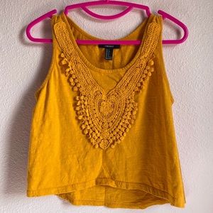 Forever 21 mustard top
